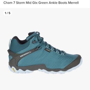 Merrell Cham 7 Storm Mid GTX Green Athletic Shoes